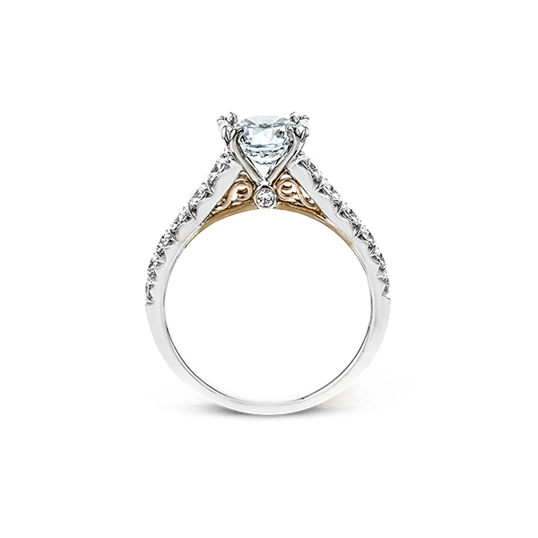 18k White Gold Semi-mount Engagement Ring Image 3 Biondi Diamond Jewelers Aurora, CO