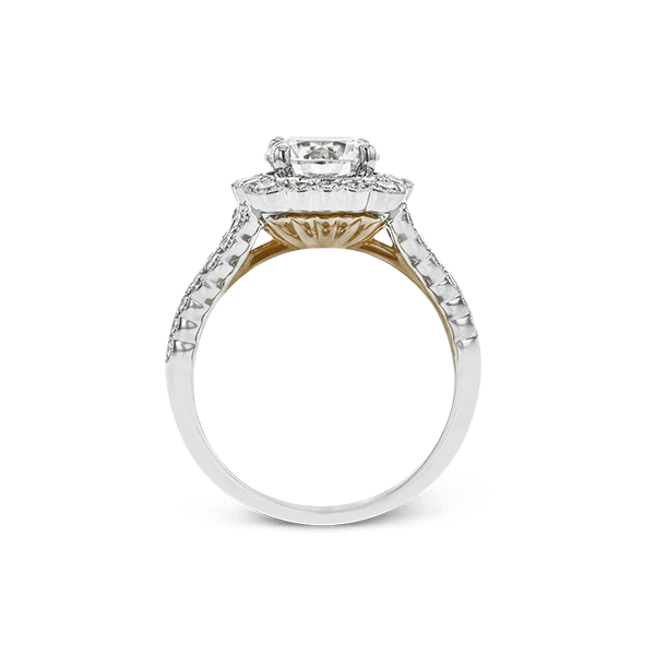 18k White & Rose Gold Semi-mount Engagement Ring Image 3 James & Williams Jewelers Berwyn, IL
