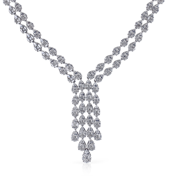 18k White Gold Diamond Necklace LP4273_WHITE_18K_NECK Van Scoy