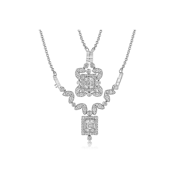 18k White Gold Diamond Pendant Jim Bartlett Fine Jewelry Longview, TX