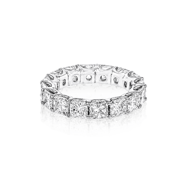 18k White Gold Anniversary Band Image 2 Saxons Fine Jewelers Bend, OR