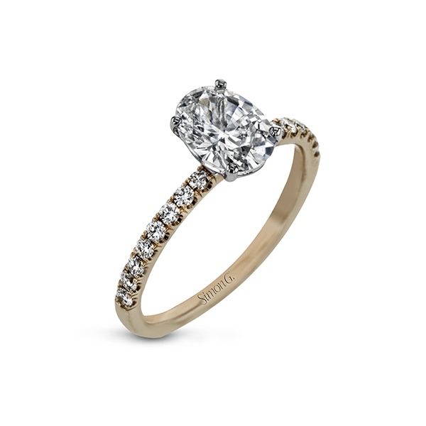 18k Rose Gold Semi-mount Engagement Ring Jim Bartlett Fine Jewelry Longview, TX