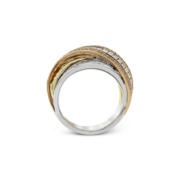 18k Tri-color Gold Diamond Fashion Ring Image 2 Biondi Diamond Jewelers Aurora, CO