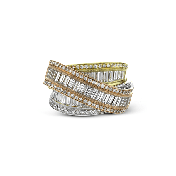 18k Tri-color Gold Diamond Fashion Ring Image 3 Diamonds Direct St. Petersburg, FL