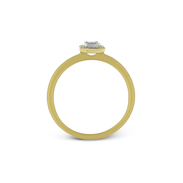 18k Yellow Gold Semi-mount Engagement Ring Image 3 Van Scoy Jewelers Wyomissing, PA