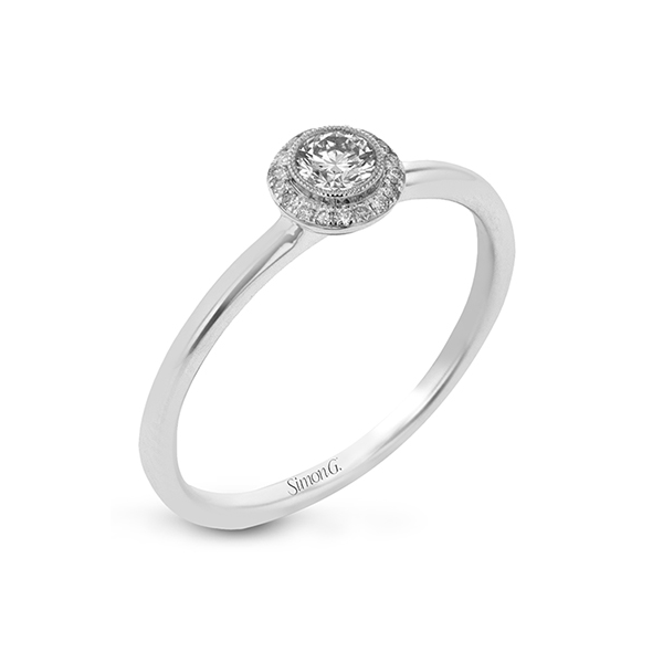18k White Gold Semi-mount Engagement Ring The Diamond Shop, Inc. Lewiston, ID