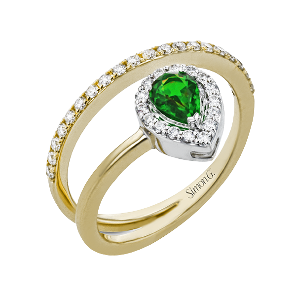 18k Two-tone Gold Gemstone Fashion Ring Almassian Jewelers, LLC Grand Rapids, MI