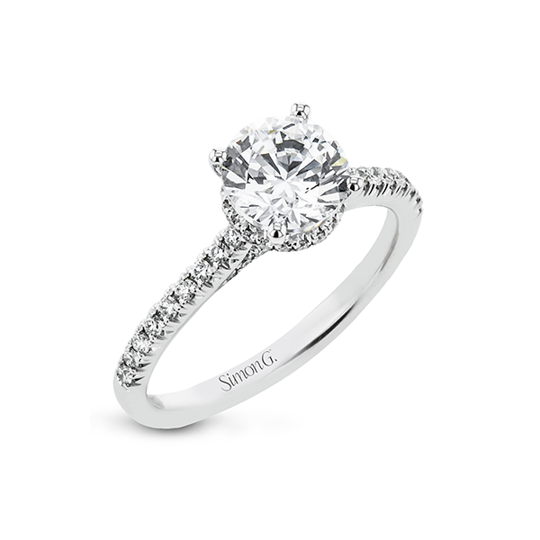 Platinum Semi-mount Engagement Ring Jim Bartlett Fine Jewelry Longview, TX