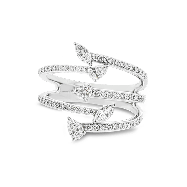 18k White Gold Diamond Fashion Ring Image 2 Jim Bartlett Fine Jewelry Longview, TX