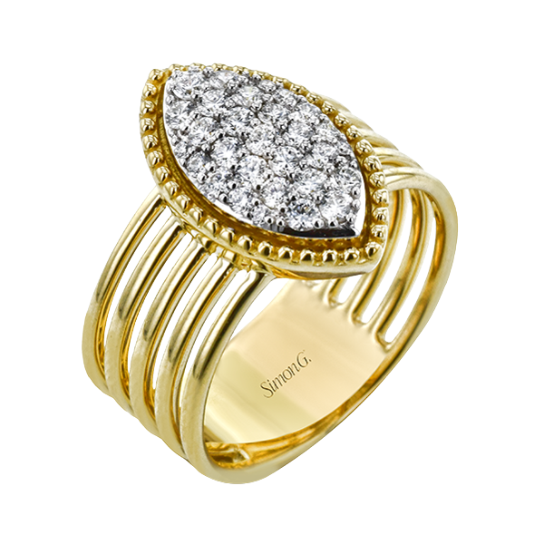 18k Two-tone Gold Diamond Fashion Ring Jim Bartlett Fine Jewelry Longview, TX