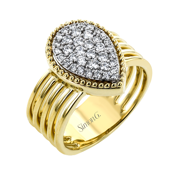 18k Two-tone Gold Diamond Fashion Ring Quenan's Fine Jewelers Georgetown, TX