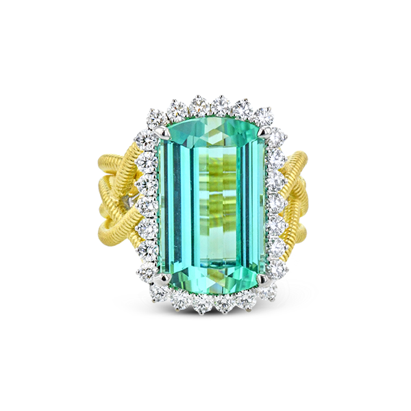 18k Two-tone Gold Gemstone Fashion Ring Image 2 Almassian Jewelers, LLC Grand Rapids, MI
