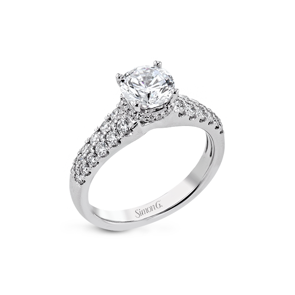 Platinum Semi-mount Engagement Ring Jim Bartlett Fine Jewelry Longview, TX