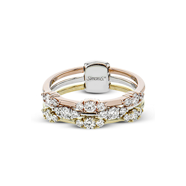 18k Tri-color Gold Diamond Fashion Ring Image 3 James & Williams Jewelers Berwyn, IL