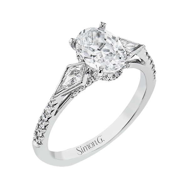 Buy Modern Diamond Solitaire Wave Ring .33 carat 14k White Gold Online |  Arnold Jewelers