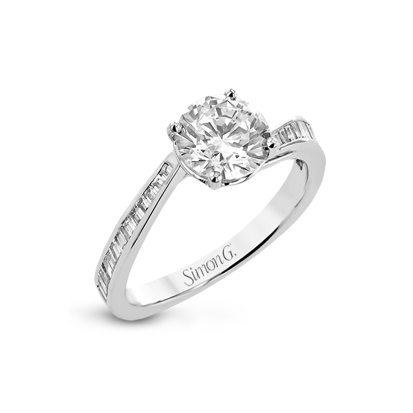 18k White Gold Engagement Ring Jim Bartlett Fine Jewelry Longview, TX