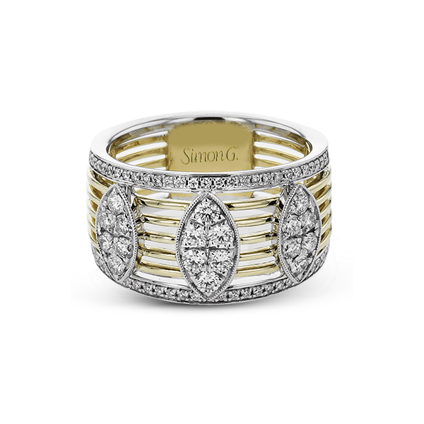 18k Two-tone Gold Diamond Fashion Ring Image 3 Sather's Leading Jewelers Fort Collins, CO