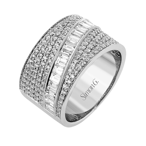 0.61 ct Round Cut Diamond Right-Hand Overlap Loop Fashion Ring in 14k White  Gold | eBay