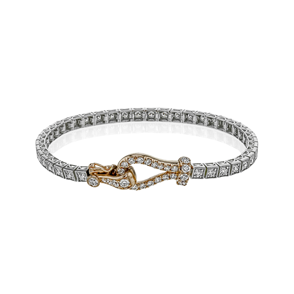 18k White & Rose Gold Diamond Bracelet Saxons Fine Jewelers Bend, OR