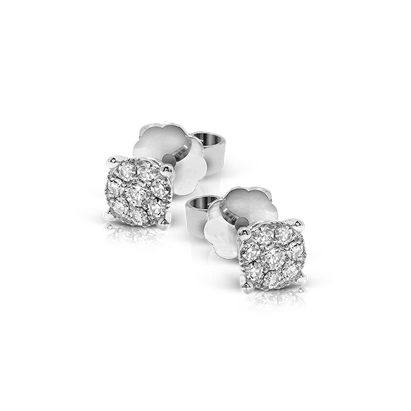 18K Yellow Gold White Diamond Earring Charms 001-699-00013