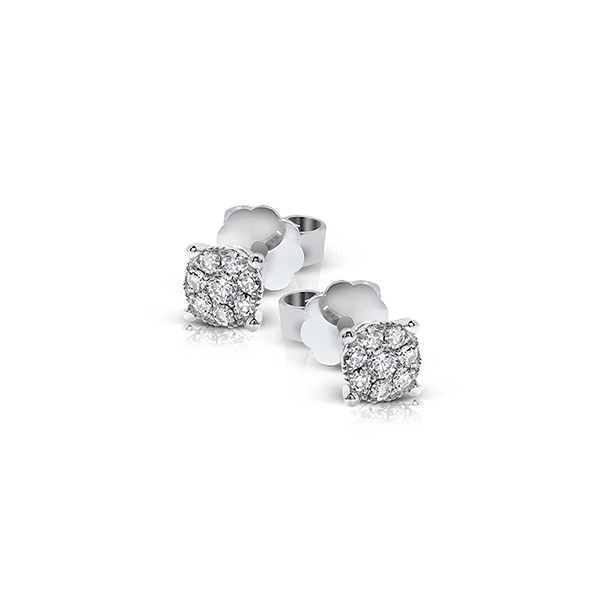 18k White Gold Diamond Earrings Quenan's Fine Jewelers Georgetown, TX