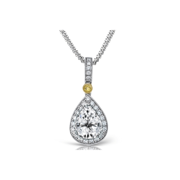 18k Two-tone Gold Gemstone Pendant Biondi Diamond Jewelers Aurora, CO