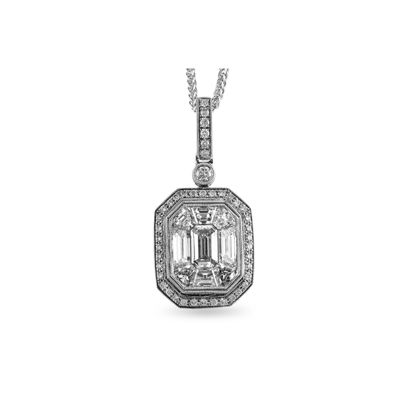 18k White Gold Diamond Pendant Sergio's Fine Jewelry Ellicott City, MD