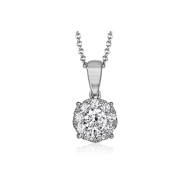 18k White Gold Diamond Pendant Quenan's Fine Jewelers Georgetown, TX