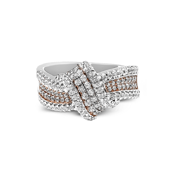 18k White & Rose Gold Diamond Fashion Ring Image 2 Sergio's Fine Jewelry Ellicott City, MD