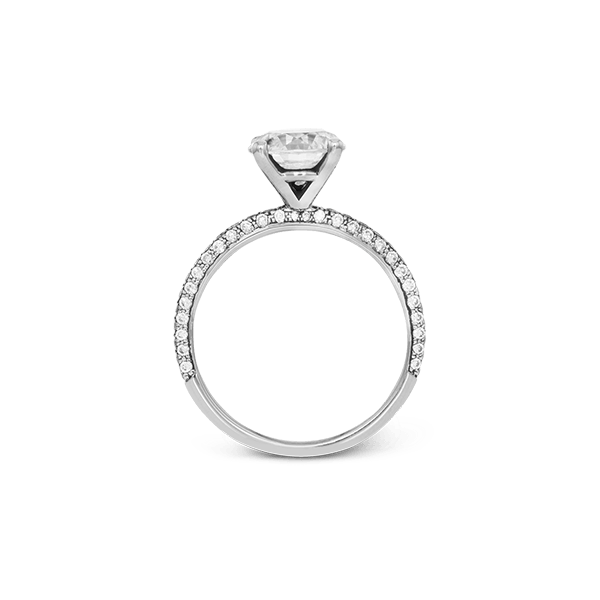 18k White Gold Semi-mount Engagement Ring Image 3 James & Williams Jewelers Berwyn, IL
