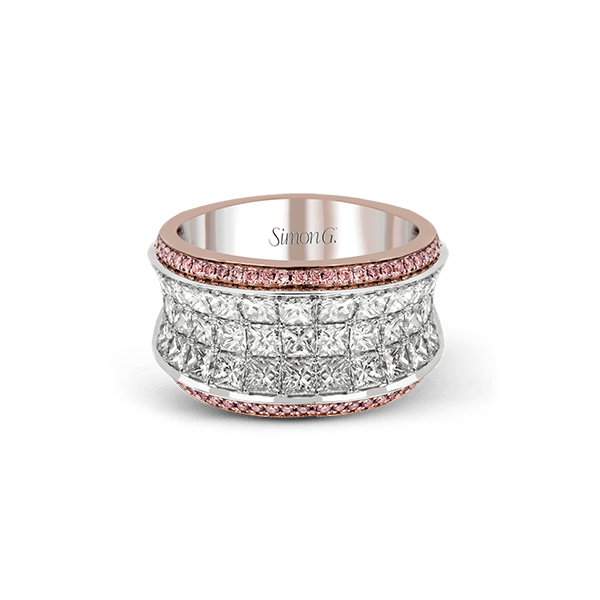 18k White & Rose Gold Anniversary Band Image 2 Quenan's Fine Jewelers Georgetown, TX