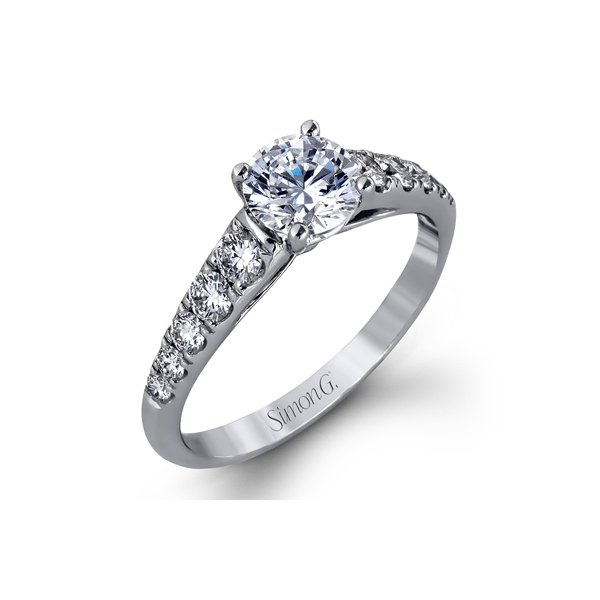 Platinum Semi-mount Engagement Ring Quenan's Fine Jewelers Georgetown, TX