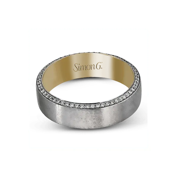 18k Two tone Gold Men s Wedding Band