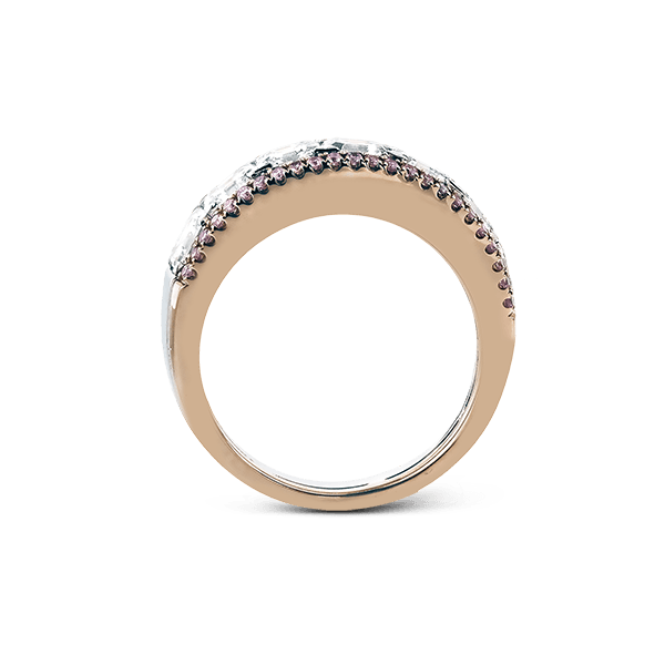 18k White & Rose Gold Anniversary Band Image 3 Sather's Leading Jewelers Fort Collins, CO