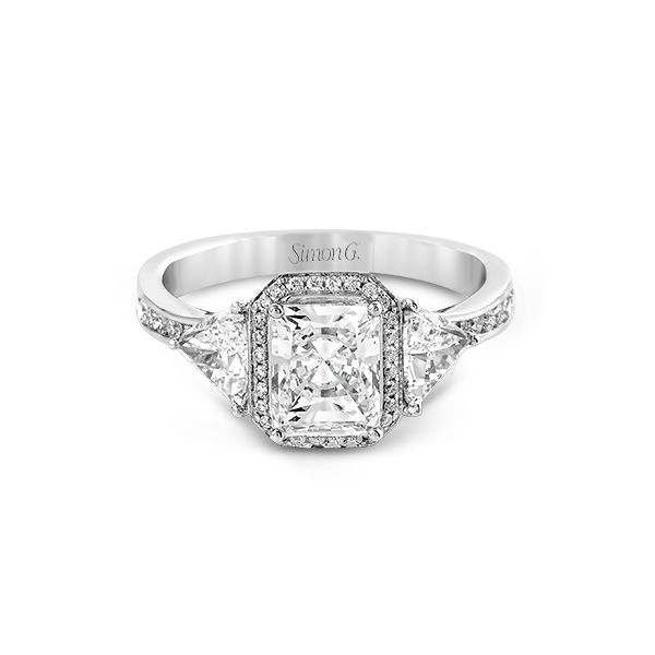 Platinum Semi-mount Engagement Ring Image 2 Quenan's Fine Jewelers Georgetown, TX
