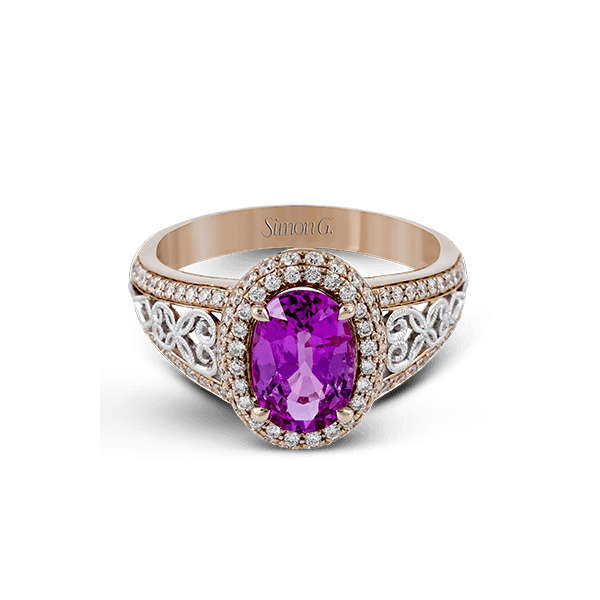18k White & Rose Gold Gemstone Fashion Ring Image 2 Sather's Leading Jewelers Fort Collins, CO