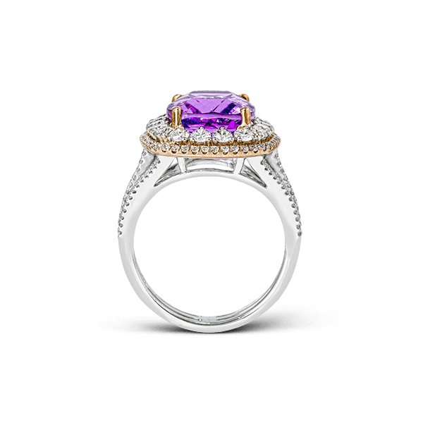 18k White & Rose Gold Gemstone Fashion Ring Image 3 James & Williams Jewelers Berwyn, IL
