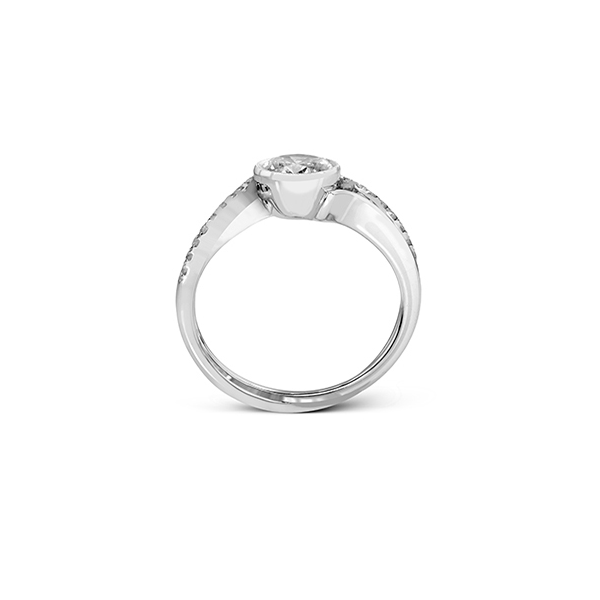 18k White Gold Semi-mount Engagement Ring Image 3 Biondi Diamond Jewelers Aurora, CO