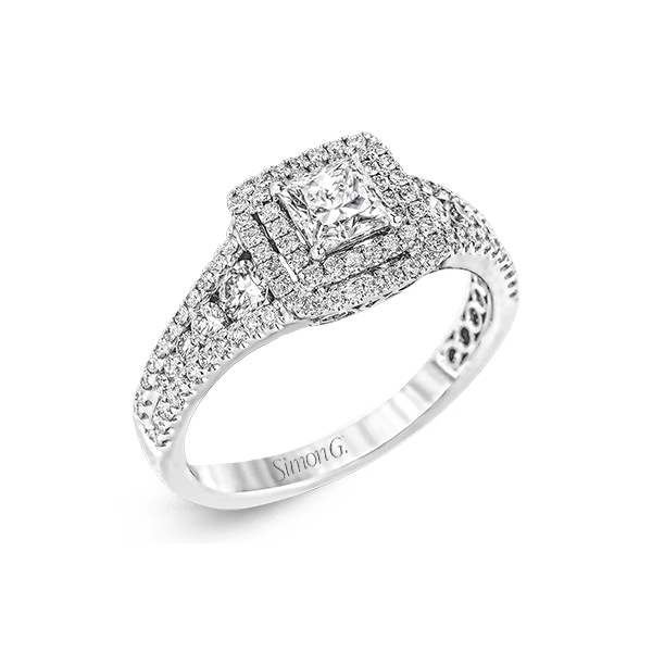 Men's Diamond & Sapphire Wedding Band 1/5 ct tw Square-cut 10K White Gold |  Kay