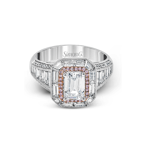 18k White & Rose Gold Semi-mount Engagement Ring Image 2 Sergio's Fine Jewelry Ellicott City, MD
