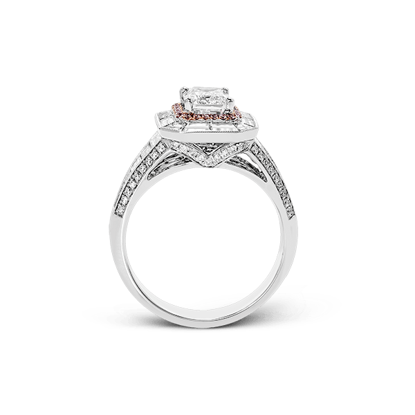 18k White & Rose Gold Semi-mount Engagement Ring Image 3 Van Scoy Jewelers Wyomissing, PA