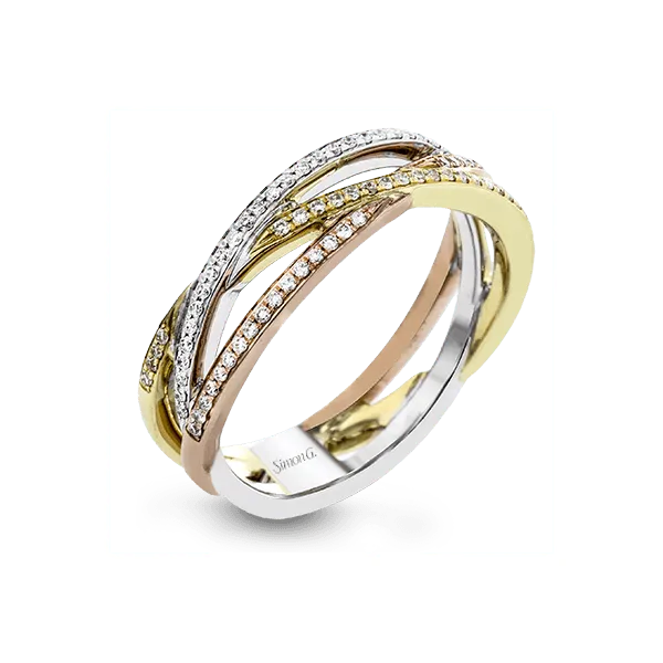 Simon G 18k Tri-color Gold Diamond Fashion Ring Dondero's