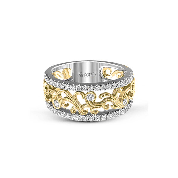 18k Two-tone Gold Diamond Fashion Ring Image 2 Biondi Diamond Jewelers Aurora, CO