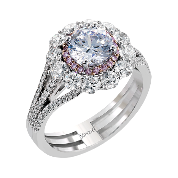 18k White & Rose Gold Semi-mount Engagement Ring Van Scoy Jewelers Wyomissing, PA