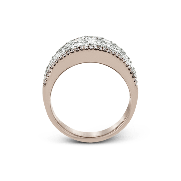 18k White & Rose Gold Diamond Fashion Ring Image 3 Jim Bartlett Fine Jewelry Longview, TX