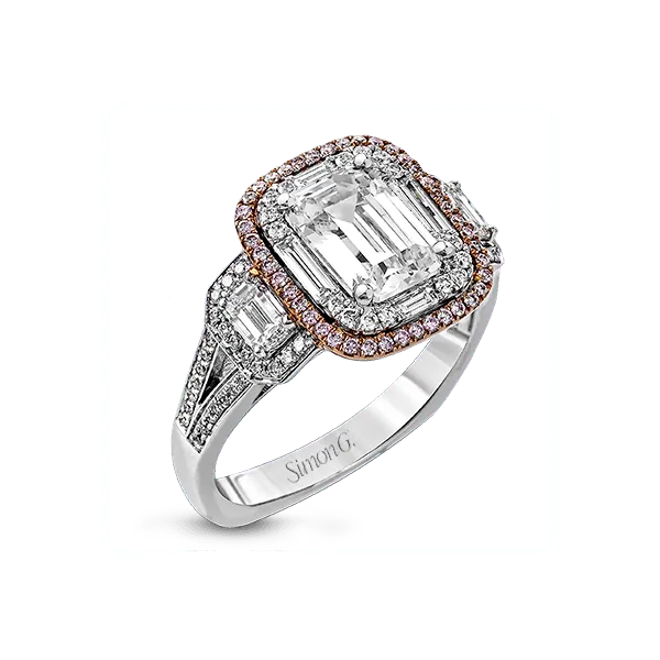 Simon G 18k White Rose Gold Diamond Fashion Ring Dondero s
