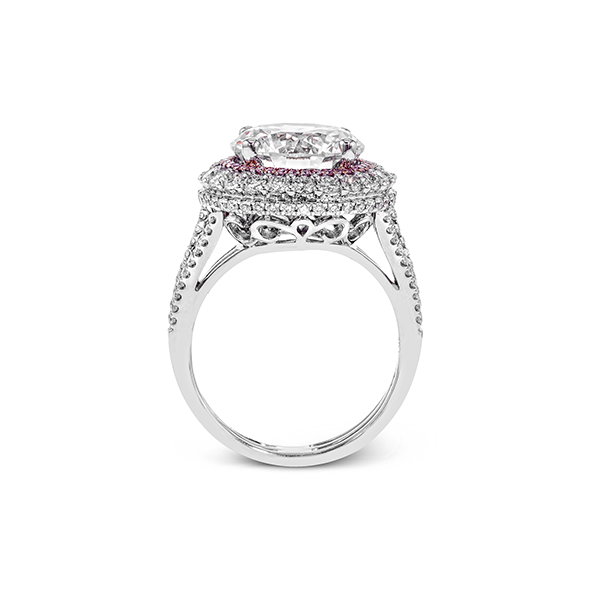18k White & Rose Gold Semi-mount Engagement Ring Image 3 Van Scoy Jewelers Wyomissing, PA