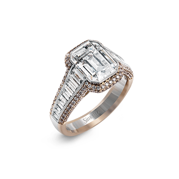18k Rose Gold Semi-mount Engagement Ring Diamonds Direct St. Petersburg, FL