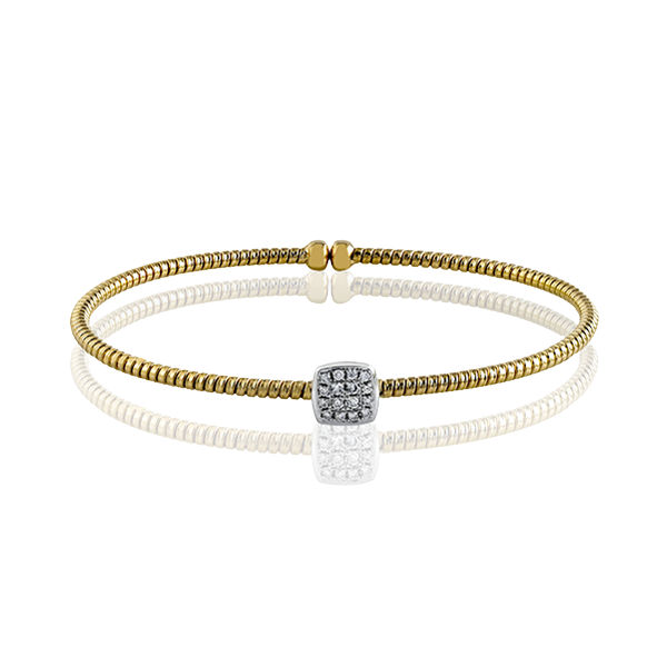 18k Two-tone Gold Bangle Bracelet Almassian Jewelers, LLC Grand Rapids, MI