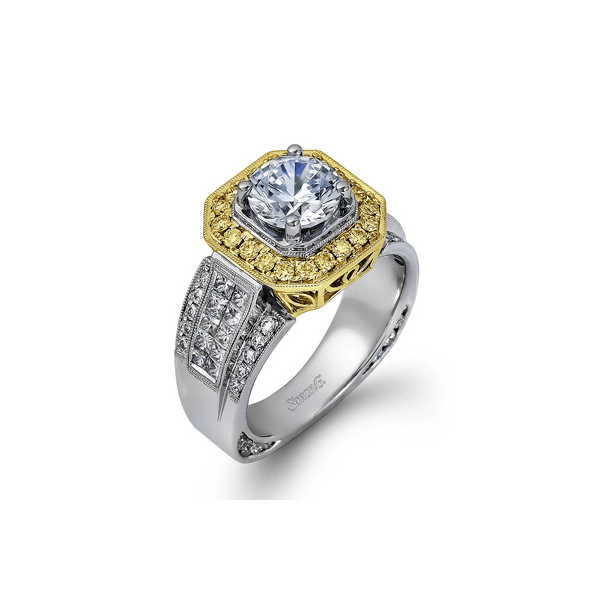 Diamond Engagement Semi Mount Ring 14K White Gold Setting Marquise